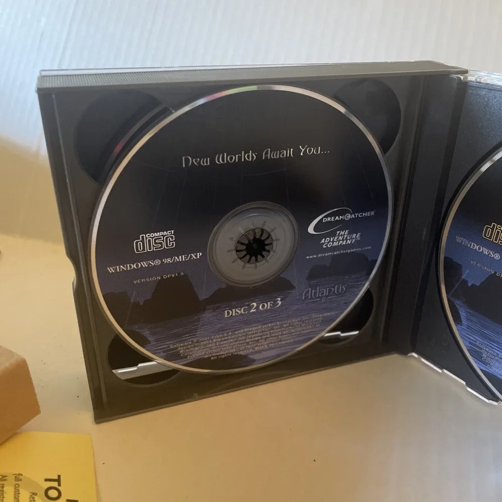 Beyond Atlantis II New Worlds Await You (PC 2001) Adventure Dreamcatcher 3 Disc